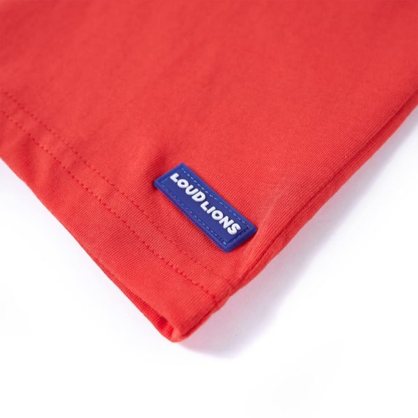 T-shirt para criança vermelho 104 - Image 5