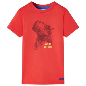 T-shirt para criança vermelho 116