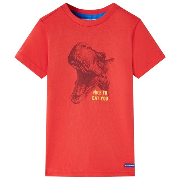 T-shirt para criança vermelho 116