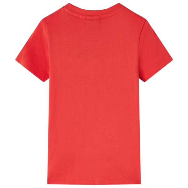 T-shirt para criança vermelho 116 - Image 2
