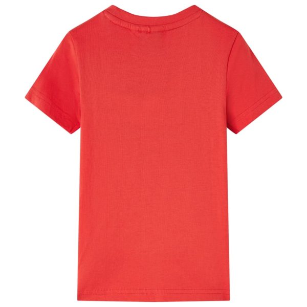 T-shirt para criança vermelho 128 - Image 2