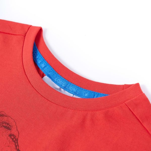 T-shirt para criança vermelho 128 - Image 3