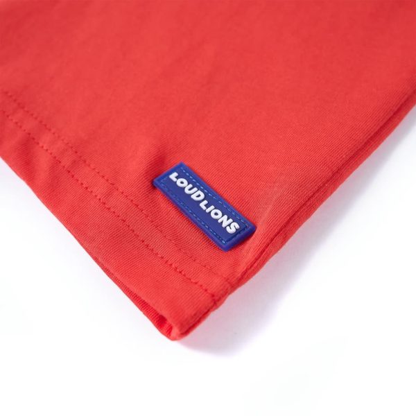 T-shirt para criança vermelho 128 - Image 5