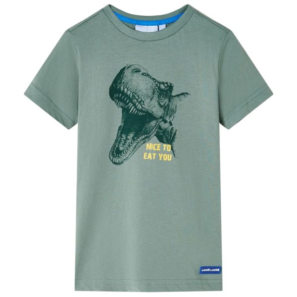 T-shirt para criança caqui 128