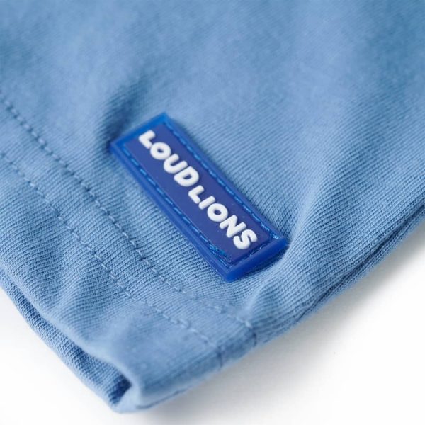 T-shirt para criança azul-médio 92 - Image 5
