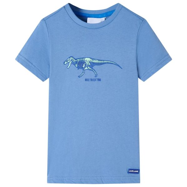 T-shirt para criança azul-médio 116