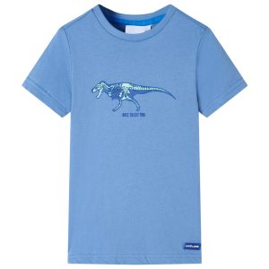 T-shirt para criança azul-médio 128