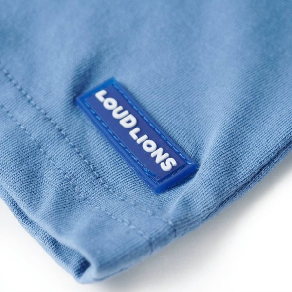 T-shirt para criança azul-médio 128 - Image 5