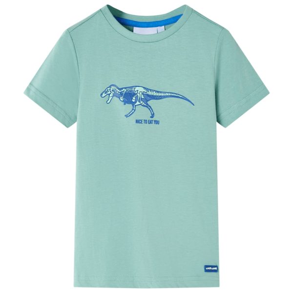 T-shirt para criança caqui-claro 140