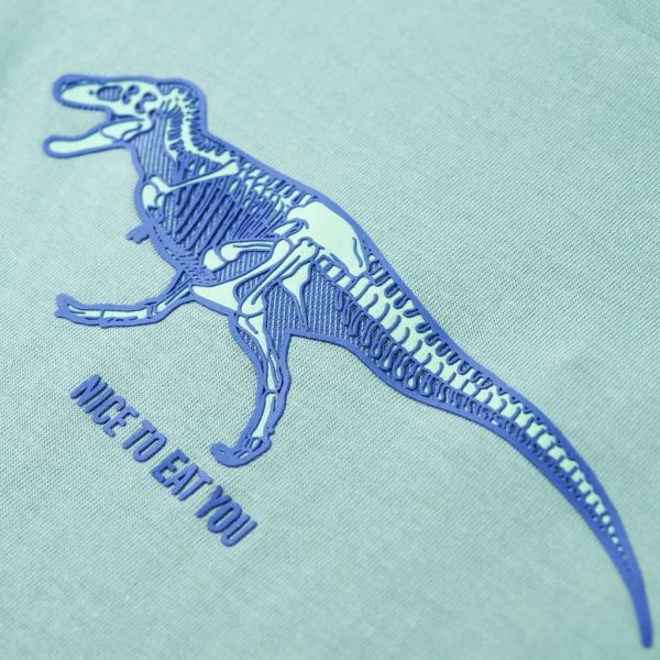 T-shirt para criança caqui-claro 140 - Image 4