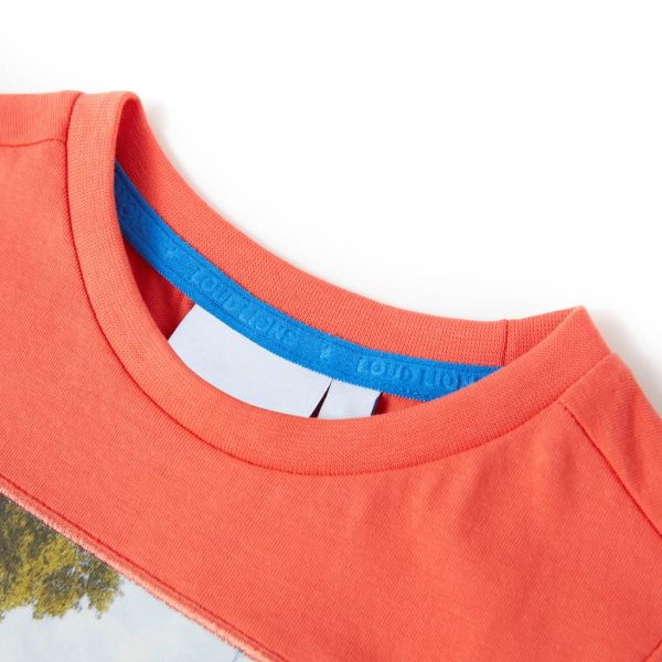 T-shirt para criança vermelho-claro 92 - Image 3