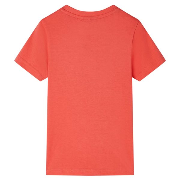 T-shirt para criança vermelho-claro 128 - Image 2