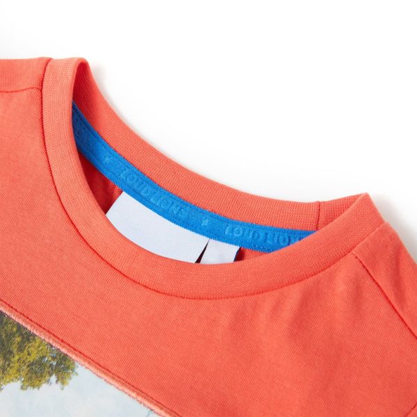 T-shirt para criança vermelho-claro 128 - Image 3