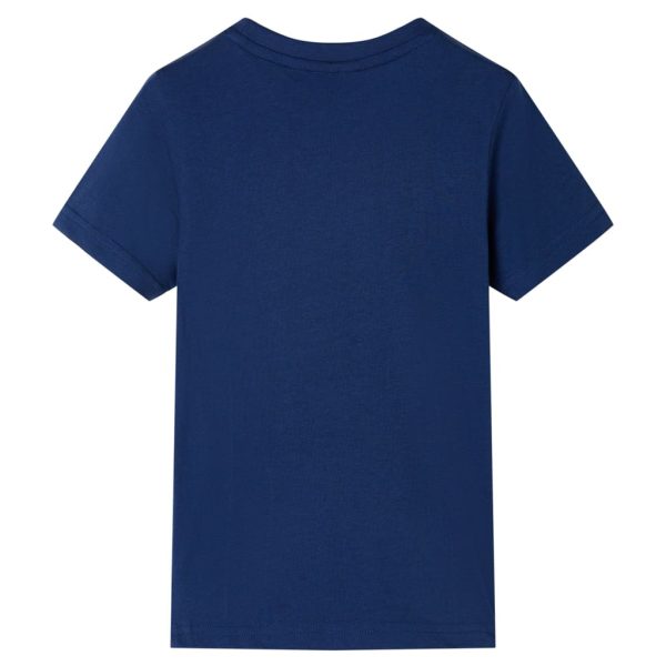 T-shirt para criança azul-escuro 116 - Image 2