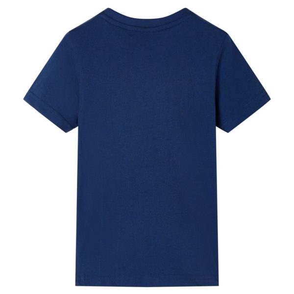 T-shirt para criança azul-escuro 140 - Image 2