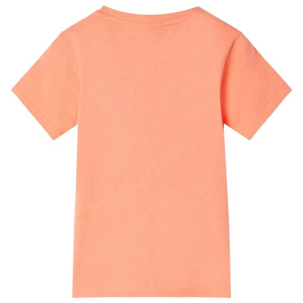 T-shirt para criança laranja-néon 116 - Image 2