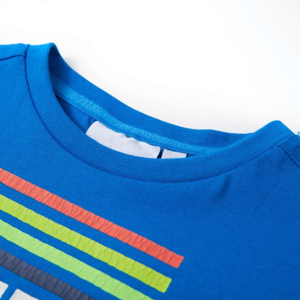 T-shirt infantil azul brilhante 116 - Image 3
