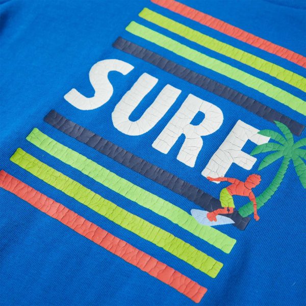 T-shirt infantil azul brilhante 116 - Image 4
