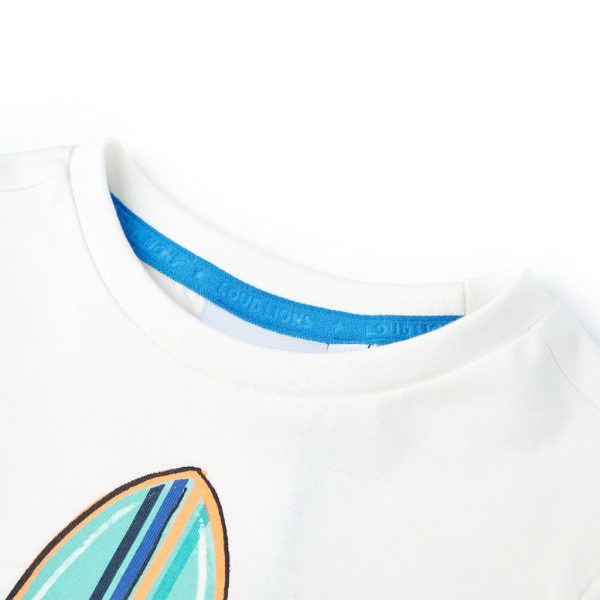 T-shirt de manga curta para criança cor cru 92 - Image 3