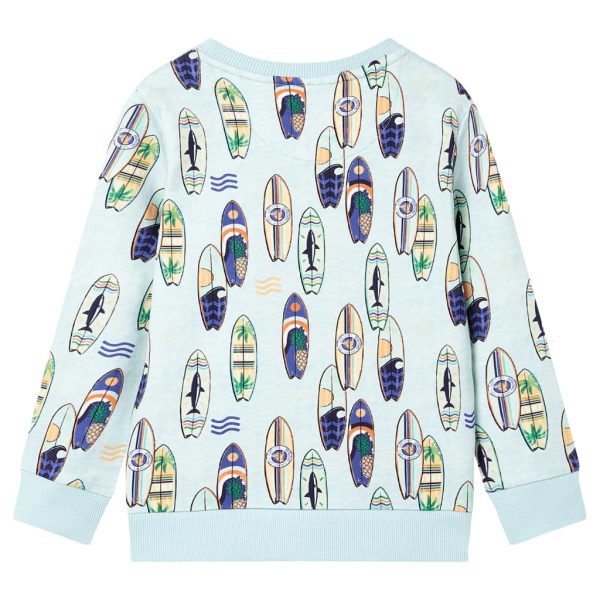 Sweatshirt para criança azul-suave mesclado 104 - Image 2
