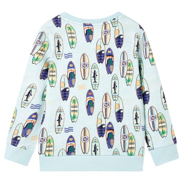 Sweatshirt para criança azul-suave mesclado 116 - Image 2