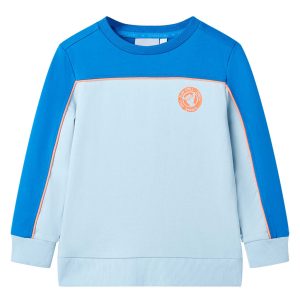 Sweatshirt para criança azul-brilhante e azul-claro 104