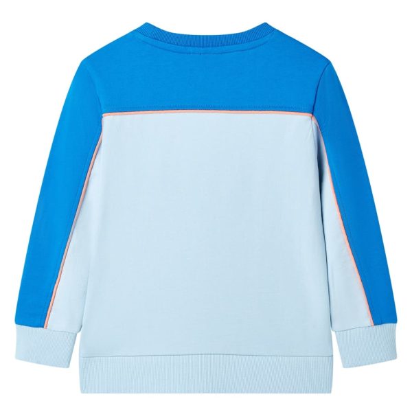 Sweatshirt para criança azul-brilhante e azul-claro 128 - Image 2