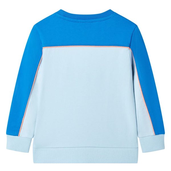 Sweatshirt para criança azul-brilhante e azul-claro 140 - Image 2