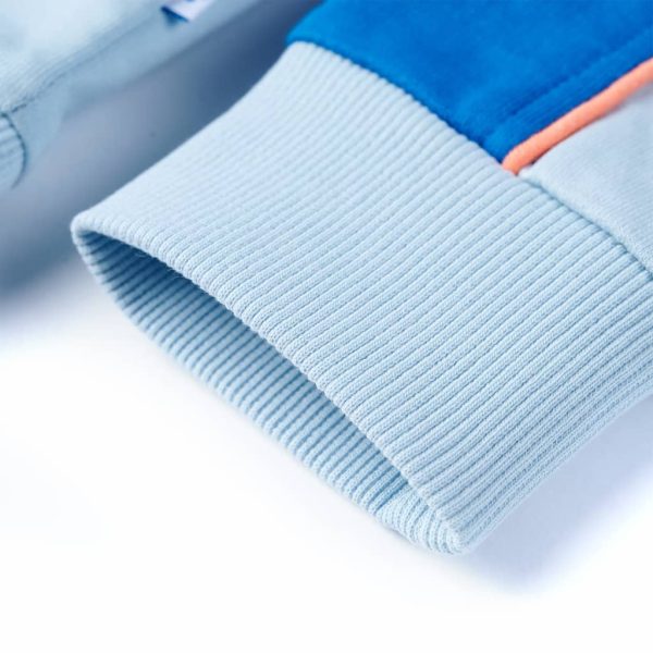 Sweatshirt para criança azul-brilhante e azul-claro 140 - Image 6