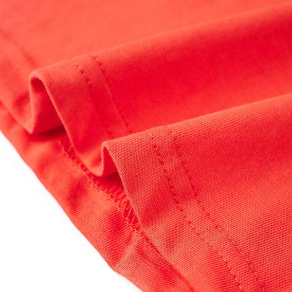 T-shirt de manga curta para criança vermelho 104 - Image 6
