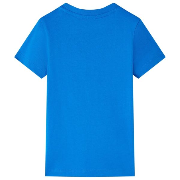 T-shirt infantil azul brilhante 104 - Image 2