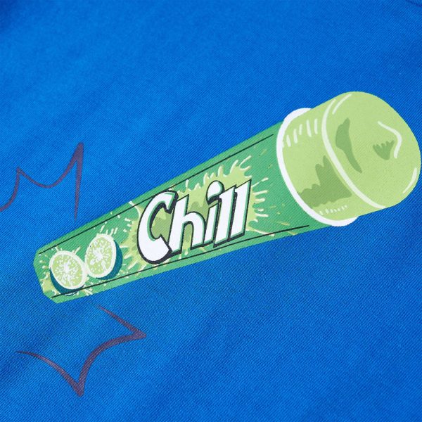 T-shirt infantil azul brilhante 104 - Image 4