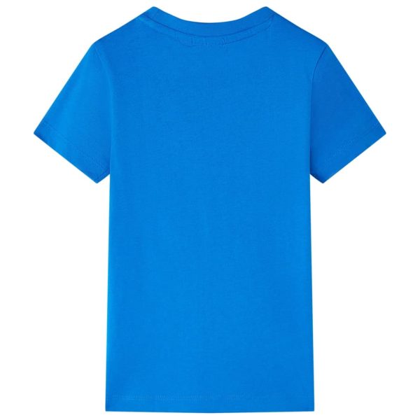 T-shirt infantil azul brilhante 116 - Image 2