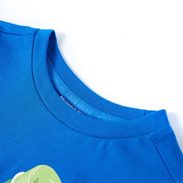 T-shirt infantil azul brilhante 116 - Image 3