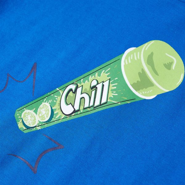 T-shirt infantil azul brilhante 116 - Image 4