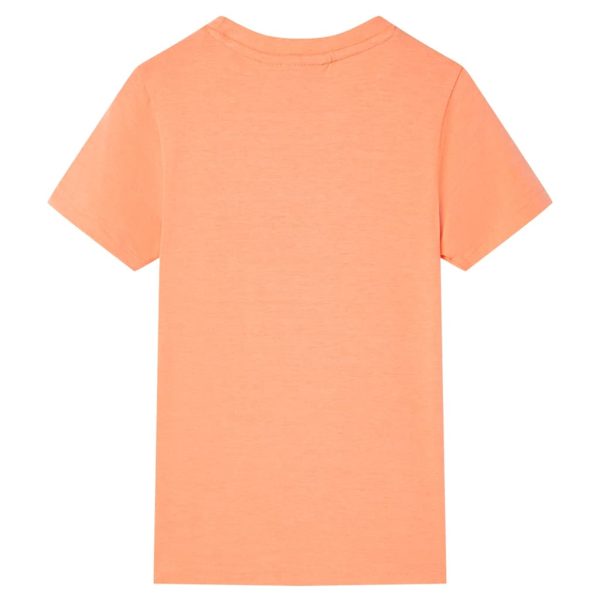T-shirt de manga curta para criança laranja néon 116 - Image 2