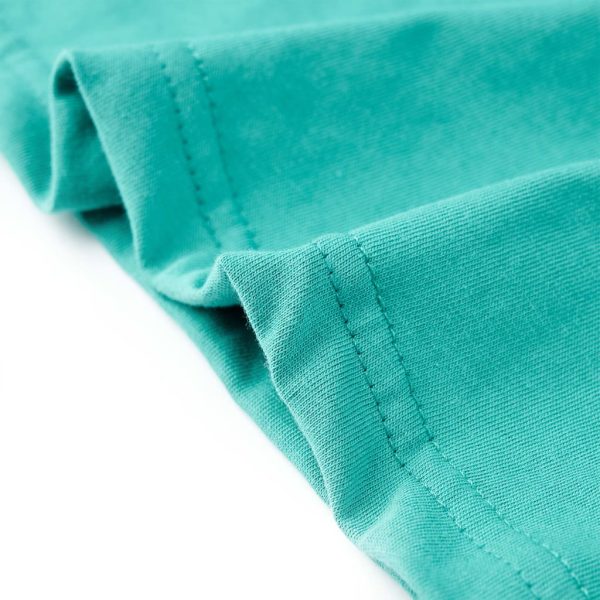 T-shirt infantil com mangas curtas menta-escuro 92 - Image 6