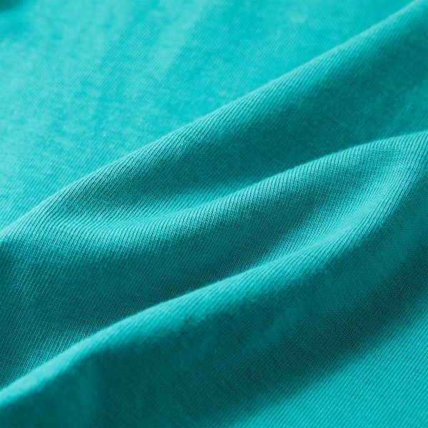 T-shirt infantil com mangas curtas menta-escuro 140 - Image 7
