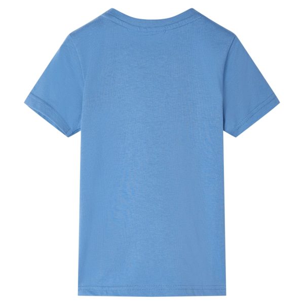 T-shirt infantil com mangas curtas azul-médio 128 - Image 2