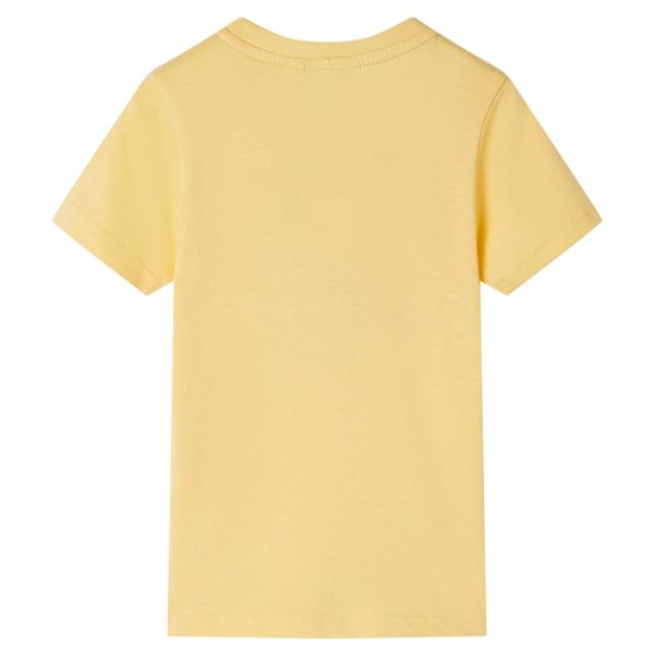 T-shirt infantil com mangas curtas amarelo 104 - Image 2