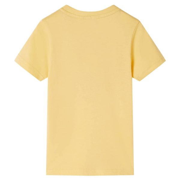 T-shirt infantil com mangas curtas amarelo 116 - Image 2