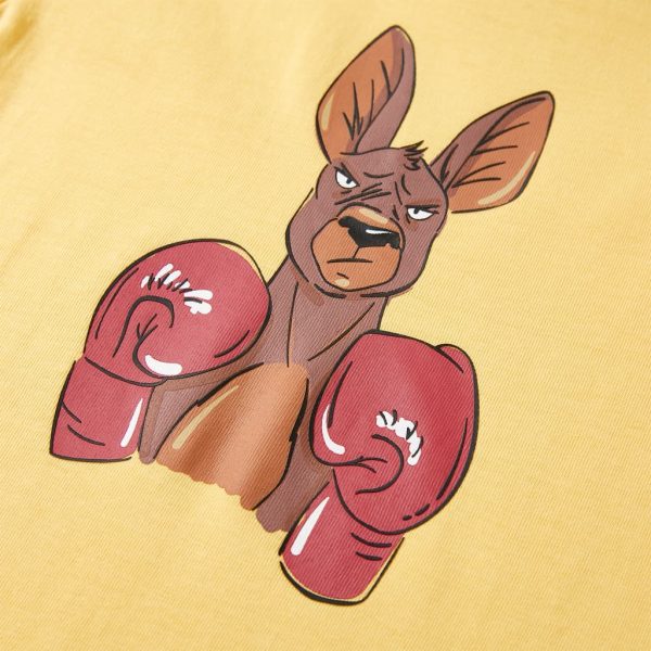 T-shirt infantil com mangas curtas amarelo 116 - Image 4