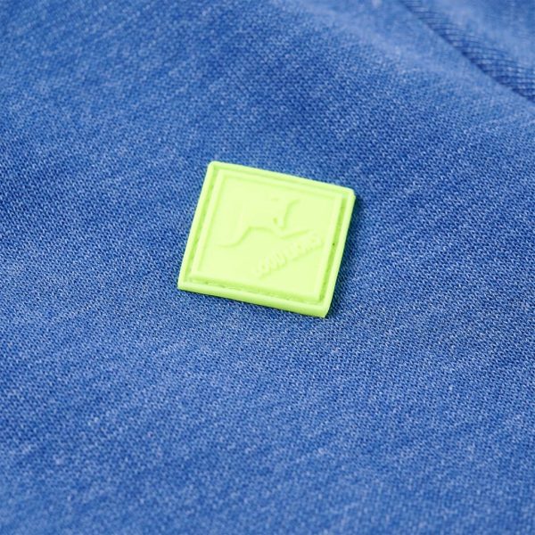 Sweatshirt para criança com capuz e fecho azul mesclado 92 - Image 5
