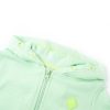 Sweatshirt para criança com capuz e fecho verde-brilhante 104 - Image 3