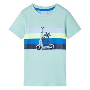 T-shirt infantil menta-claro 104