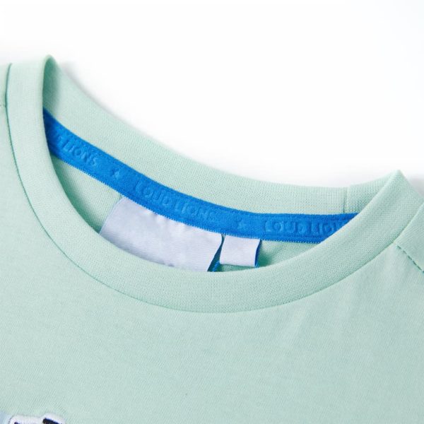 T-shirt infantil menta-claro 104 - Image 3