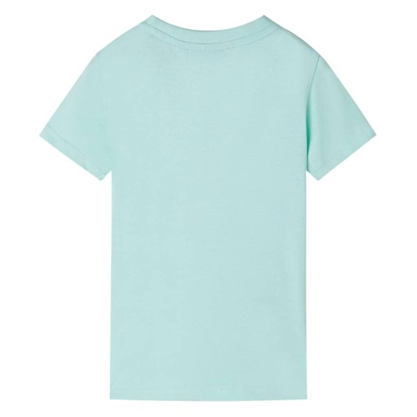 T-shirt infantil menta-claro 128 - Image 2