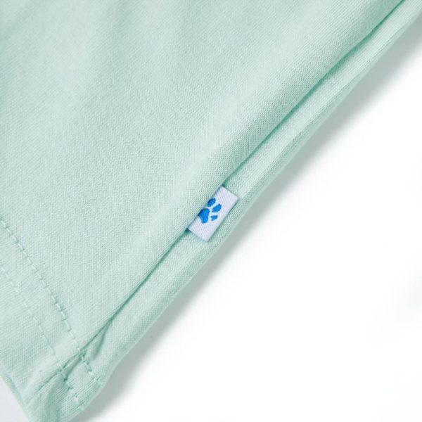 T-shirt infantil menta-claro 128 - Image 5