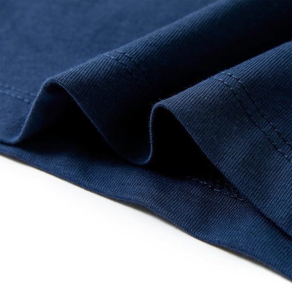 T-shirt para criança com mangas curtas azul-escuro 104 - Image 6
