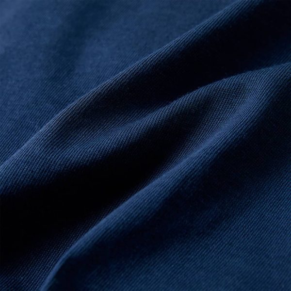 T-shirt para criança com mangas curtas azul-escuro 104 - Image 7
